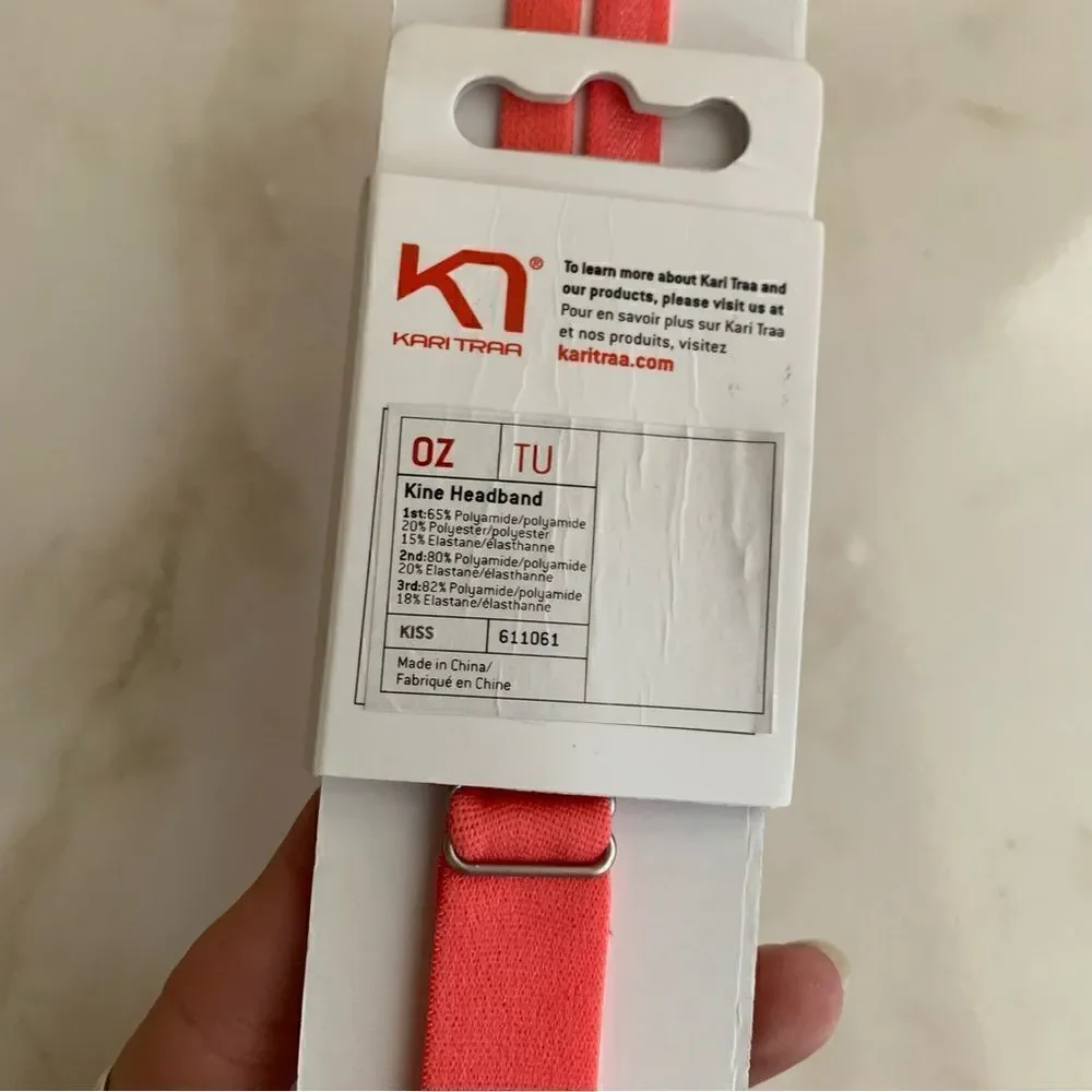 NWT Kari Traa Kine headband hot pink